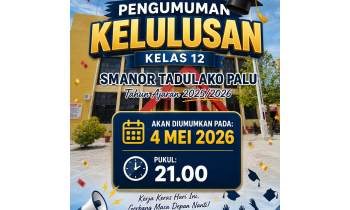 PENGUMUMAN KELULUSAN PESERTA DIDIK KELAS 12 TAHUN PELAJARAN 2025/2026