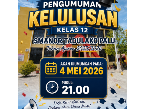 PENGUMUMAN KELULUSAN PESERTA DIDIK KELAS 12 TAHUN PELAJARAN 